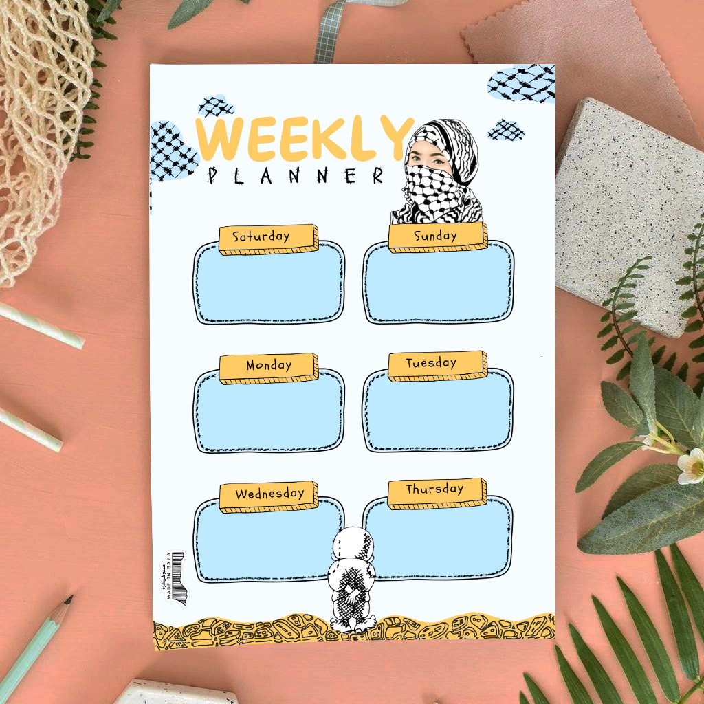 منظم مهام أسبوعي Weekly Planner